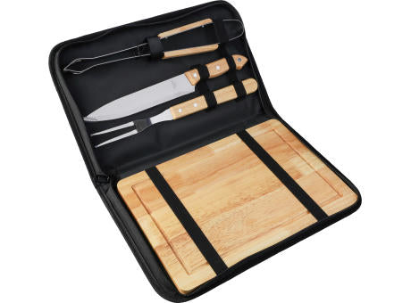 Grillset Kathleen | Edelstahl | 4 St. | Polyestertasche