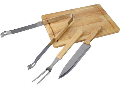 Grillset Kathleen | Edelstahl | 4 St. | Polyestertasche