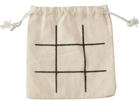 Tic Tac Toe | Holz | Baumwollbeutel