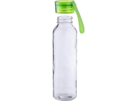 Trinkflasche | Glas | Farbiger Deckel | 500 ml