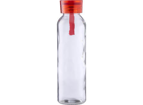 Trinkflasche | Glas | Farbiger Deckel | 500 ml