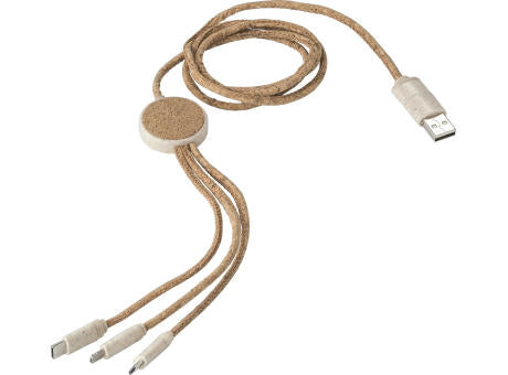 Ladekabel | Kork | 4-in-1 | 1,20 m