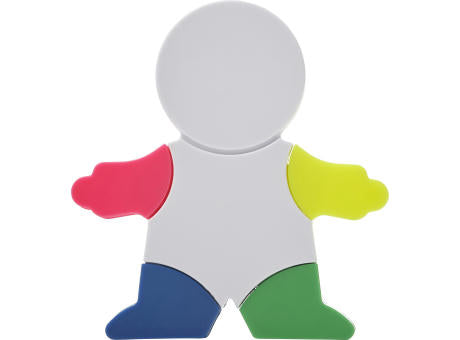 Textmarkerset Ella | Männchenform | 4 Farben