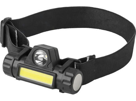 Stirnlampe Mina | Kunststoff | LED + COB | USB-C aufladbar