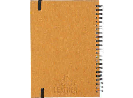Notizbuch aus recyceltem Leder A5 Egon Original
