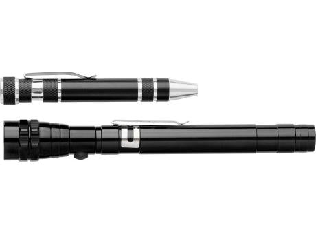 Taschenlampe und Schraubendreher Olivia | Aluminium | 2-in-1
