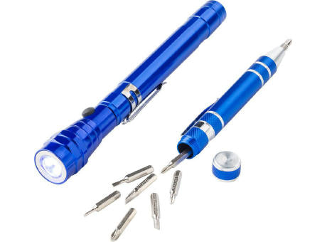 Taschenlampe und Schraubendreher Olivia | Aluminium | 2-in-1