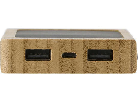 Powerbank Joan | Bambus | Solar | 8000 mAh
