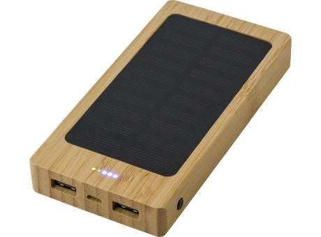 Powerbank Joan | Bambus | Solar | 8000 mAh