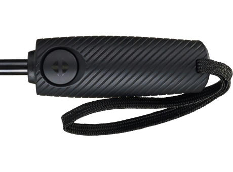 Sportlich-eleganter Taschenschirm mit ergonomisch geformtem Griff