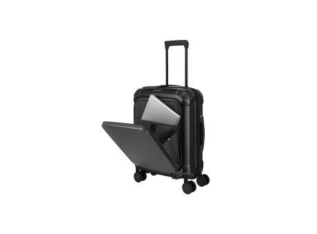 travelite MILLENNIUM Trolley 4-Rollen S F. Pocket Black