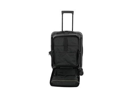 travelite MILLENNIUM Trolley 4-Rollen S F. Pocket Black