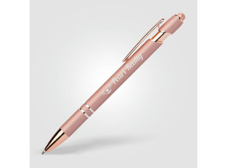 Prince Softy Roségold Metallic Kugelschreiber - m/Stylus