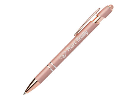 Prince Softy Roségold Metallic Kugelschreiber - m/Stylus