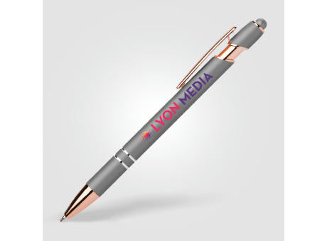 Prince Softy Roségold Metallic Kugelschreiber - m/Stylus