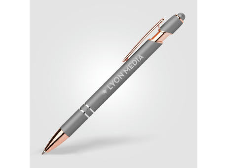 Prince Softy Roségold Metallic Kugelschreiber - m/Stylus