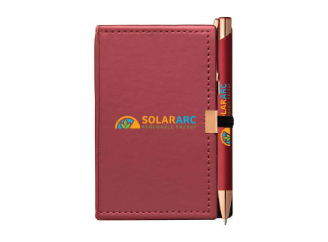 Caddy Notizbuch & Crosby Roségold Kugelschreiber - Geschenkset