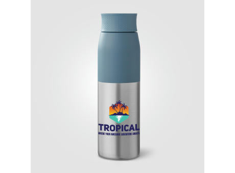 Borealis Recycling-Edelstahlflasche mit Drehverschlu650 ml