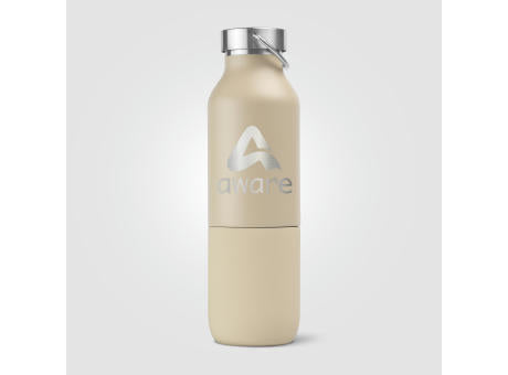 Freya Duo - 2-in-1 590 ml Recycling-Edelstahlflasche - Doppelwandig mit 325 ml Becher