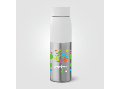 Borealis Recycling-Edelstahlflasche mit Drehverschlu650 ml