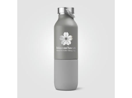 Freya Duo - 2-in-1 590 ml Recycling-Edelstahlflasche - Doppelwandig mit 325 ml Becher