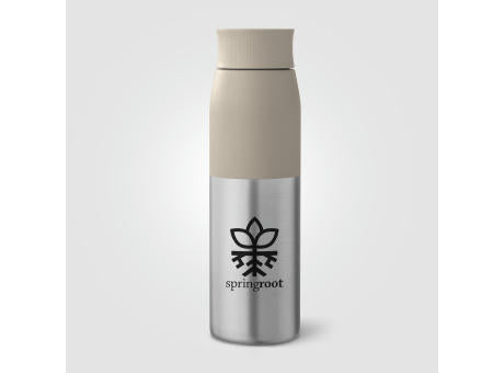 Borealis Recycling-Edelstahlflasche mit Drehverschlu650 ml