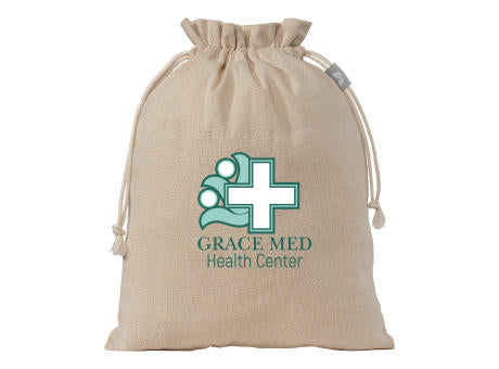 Geschenktasche Medium aus recycelter Baumwolle (110 g/m²)