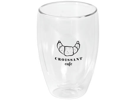 Sculpture - 355 ml Glasbecher mit Bambus-Deckel - Doppelwandig
