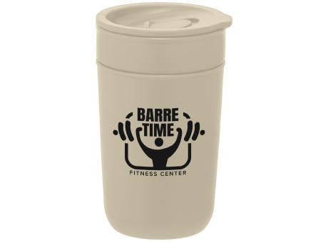 Danube - 355 ml Keramikbecher mit Außenwand & Deckel aus recyceltem Kunststoff