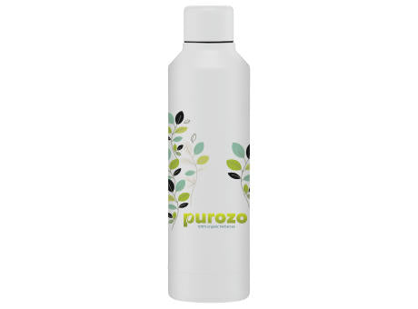 Olympus - 500 ml Edelstahlflasche - Kupferbeschichtet & Doppelwandig mit Drehverschluss