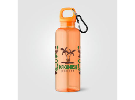 Doli Fahrradflasche mit Schraubverschluss und Karabinerclip aus rPET – 500 ml