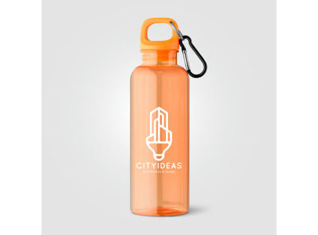 Doli Fahrradflasche mit Schraubverschluss und Karabinerclip aus rPET – 500 ml
