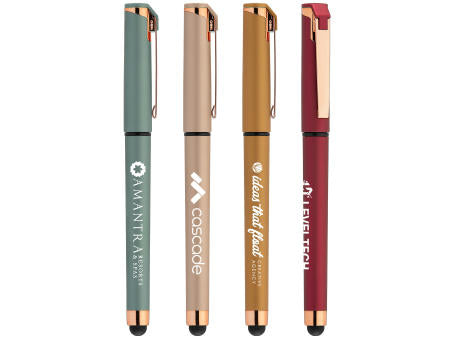 Islander Softy Roségold Designer Metallic Gelschreiber - m/Stylus