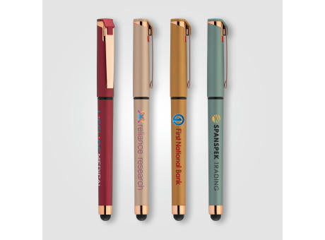 Islander Softy Roségold Designer Metallic Gelschreiber - m/Stylus