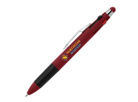 Quattro Softy Multi-Tinten Kugelschreiber - m/Stylus