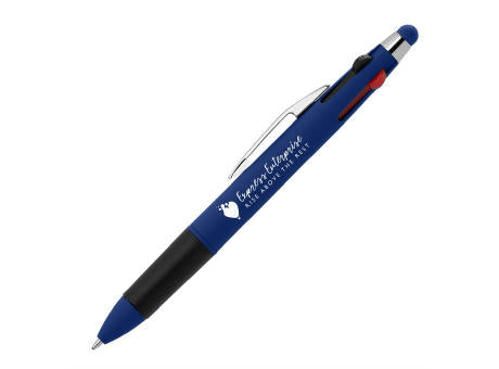 Quattro Softy Multi-Tinten Kugelschreiber - m/Stylus
