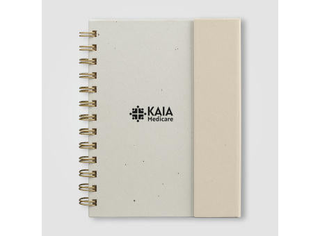 Halden Organiser mit Spiralbindung, Haftnotizen und FSC-Papier - B6
