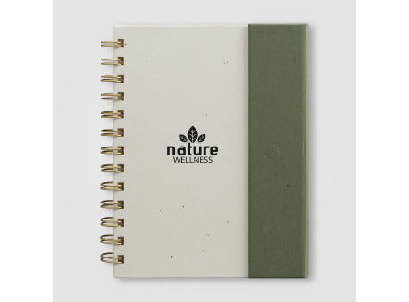 Halden Organiser mit Spiralbindung, Haftnotizen und FSC-Papier - B6