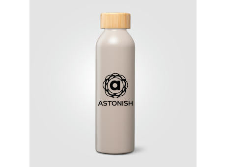 Eden Trinkflasche mit Bambusverschluss aus recyceltem Edelstahl - 590 ml