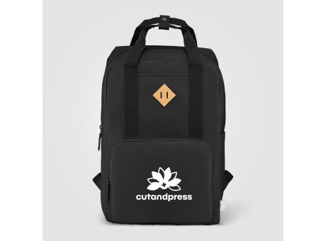 Majesty Laptop-Rucksack mit verstellbarem Gurt für 15-Zoll-Laptops aus 300D rPET - 16 L