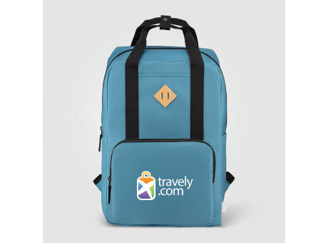 Majesty Laptop-Rucksack mit verstellbarem Gurt für 15-Zoll-Laptops aus 300D rPET - 16 L