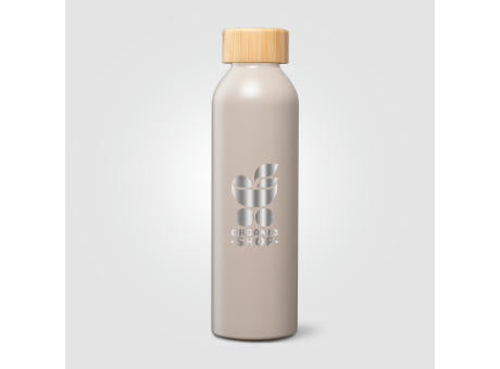 Eden Trinkflasche mit Bambusverschluss aus recyceltem Edelstahl - 590 ml