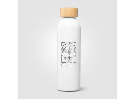 Eden Trinkflasche mit Bambusverschluss aus recyceltem Edelstahl - 590 ml