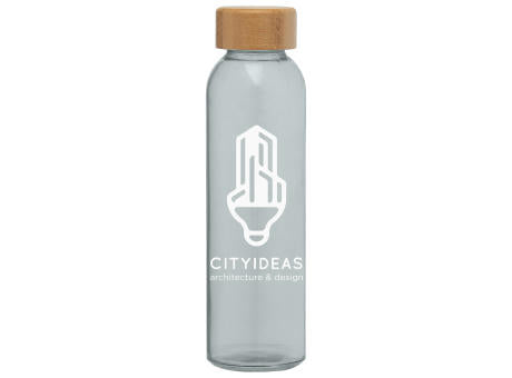 Alpine - 500 ml Glasflasche mit Bambus-Deckel