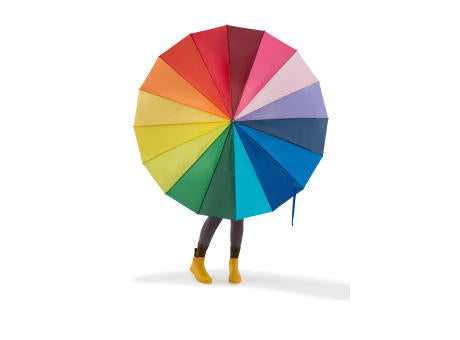 Regenbogenregenschirm Haya | 190T