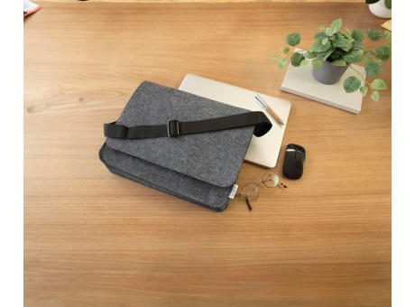Laptoptasche Layla | Recycelter Filz | 15 Zoll | Klettverschluss