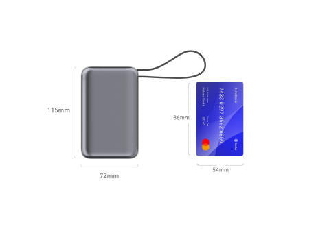 Nova Laptop 65W Powerbank mit integriertem USB-C-Kabel 30000 mAh