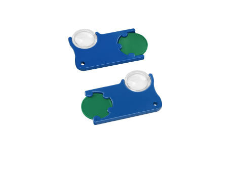 Chiphalter mit 1€-Chip und Lupe