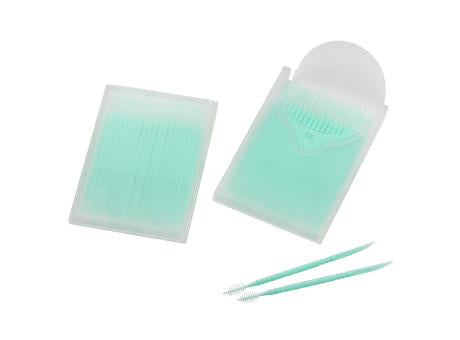 Zahnstocher mit Interdentalbürsten