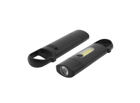 Taschenlampe "COB" mit Karabiner